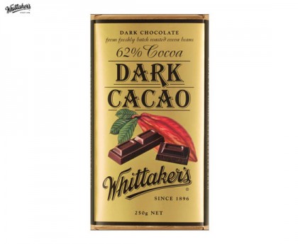 Whittaker's 惠特克 黑巧克力 250克（62%可可）